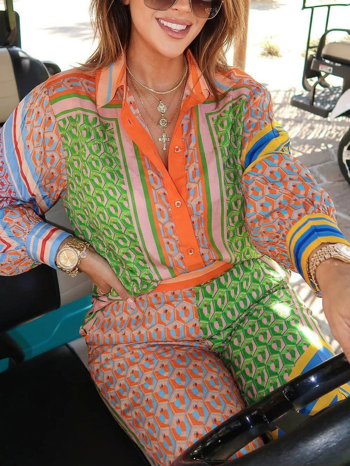 Josephine | Camicia Tropicale Colorata Unica