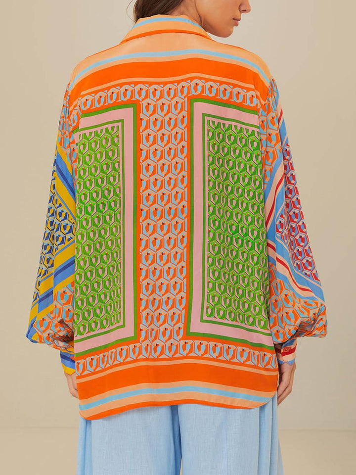 Josephine | Camicia Tropicale Colorata Unica
