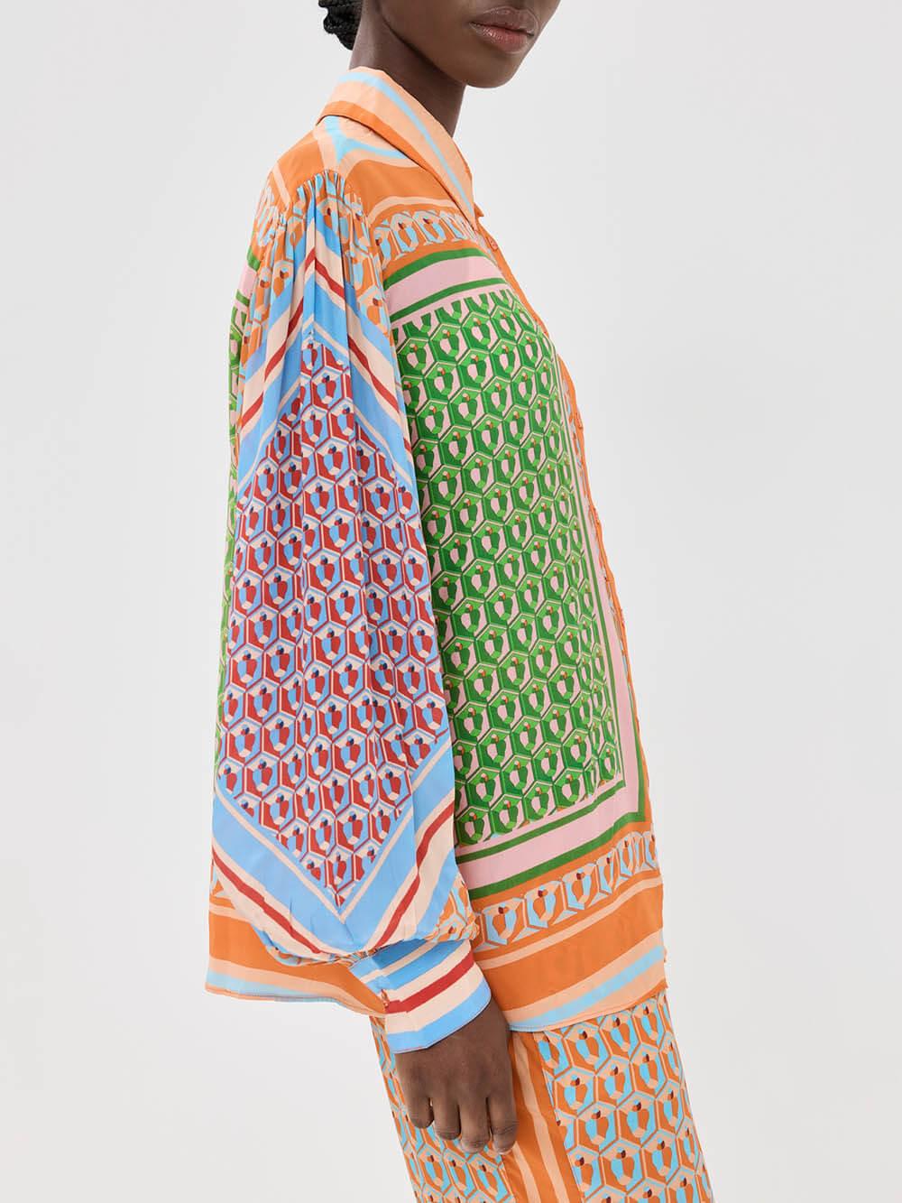 Josephine | Camicia Tropicale Colorata Unica