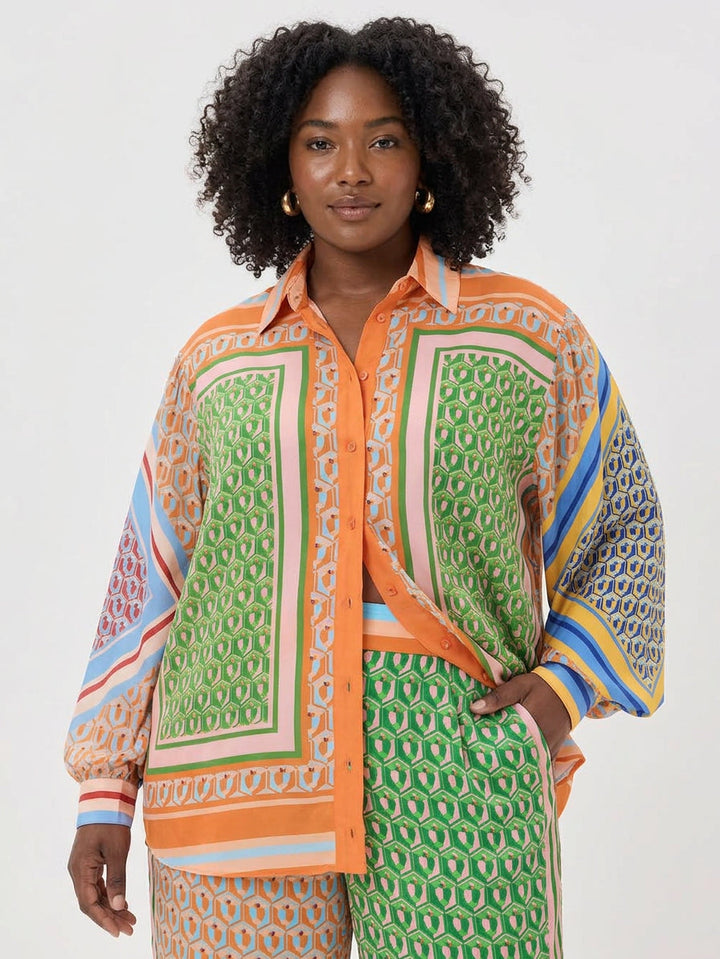 Josephine | Camicia Tropicale Colorata Unica