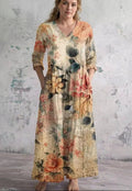 Rosa | Vestito Maxi Vintage Bloom
