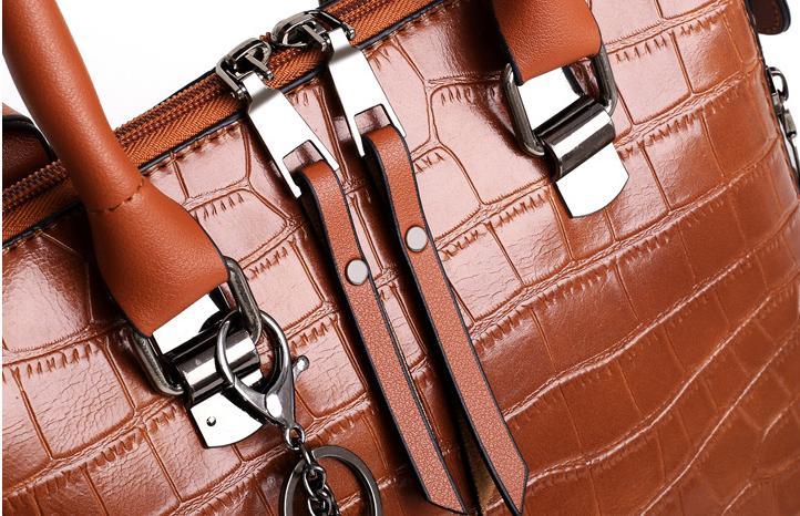 Evelyn - Eleganza Quotidiana Set di 4 Borse in Pelle