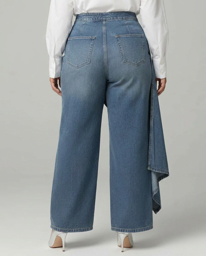 Audrey | Pantaloni Avvolgenti in Denim
