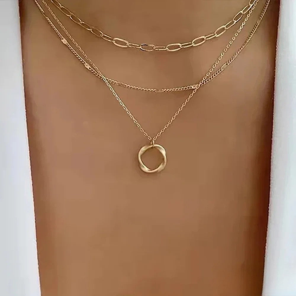 Avine – Collana Retro in Aspetto Oro