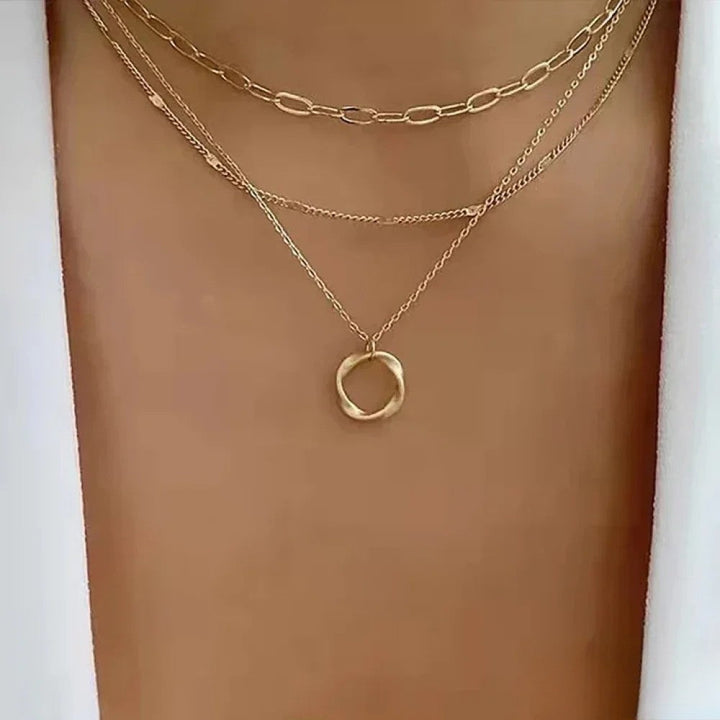 Avine – Collana Retro in Aspetto Oro