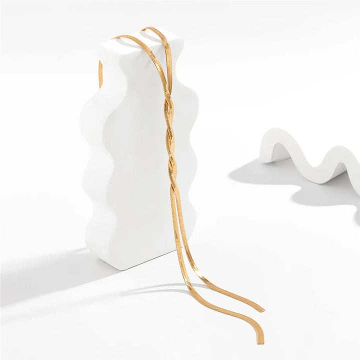 Flaira – Collana a Catena Regolabile in Aspetto Oro