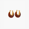 Daliara | Orecchini Bordeaux con Design Audace