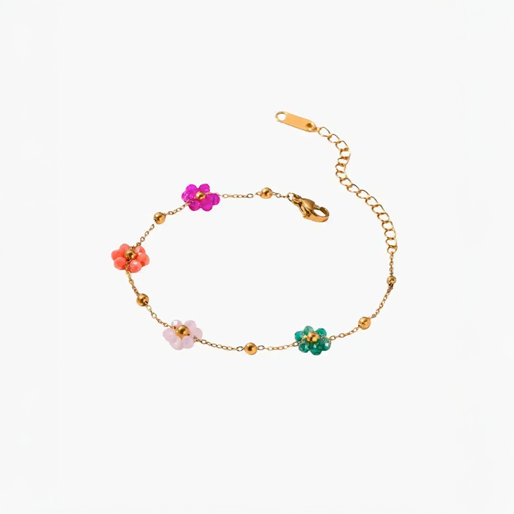 Floréna | Bracciale con Charm a Fiore Fatti a Mano