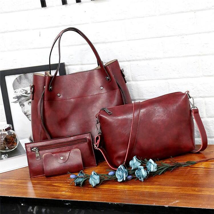 Riley - Set di 4 Borse in Pelle Vintage Soft
