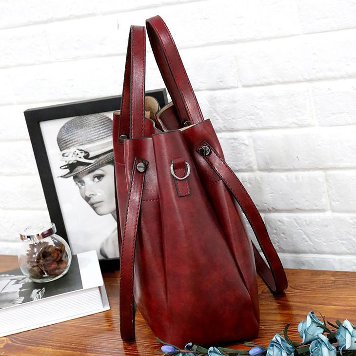 Riley - Set di 4 Borse in Pelle Vintage Soft