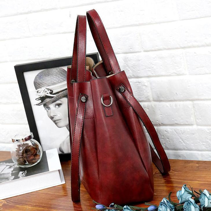 Riley - Set di 4 Borse in Pelle Vintage Soft