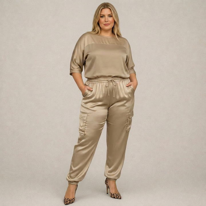 Clara | Completo Cargo in Raso Sartoriale
