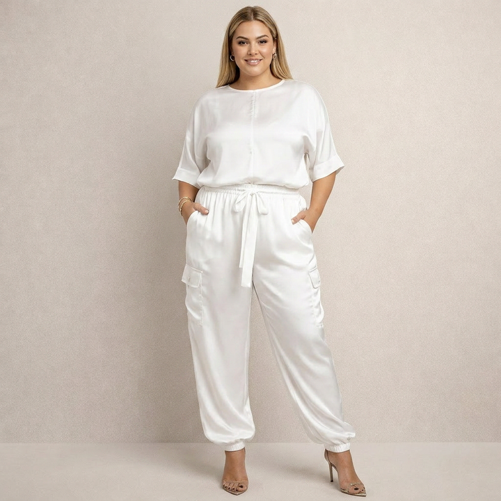 Clara | Completo Cargo in Raso Sartoriale