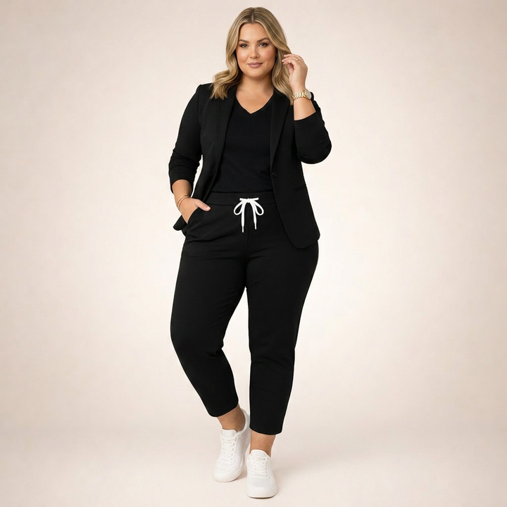 Eva | Completo Giacca e Pantaloni con Accento Sportivo