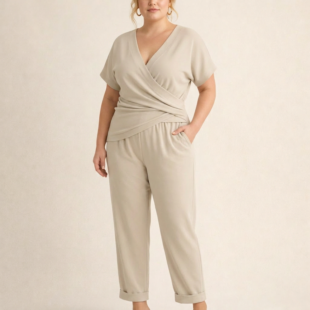 Magda | Tuta Elegante con Avvolgimento