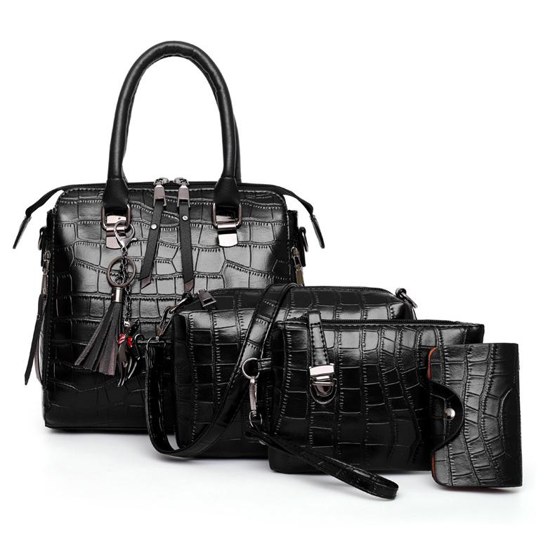 Evelyn - Eleganza Quotidiana Set di 4 Borse in Pelle