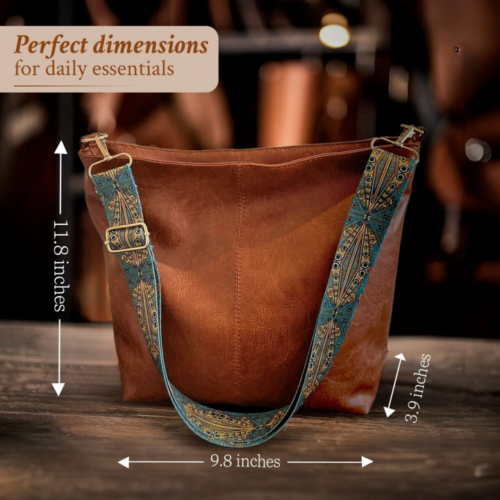 Linda - Borsa a Spalla in Pelle Vintage Charm