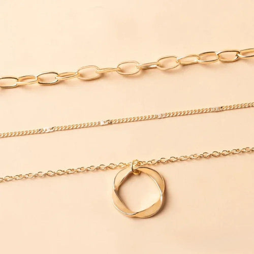 Avine – Collana Retro in Aspetto Oro
