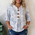 Aria | Blusa con Stampa Floreale Vintage