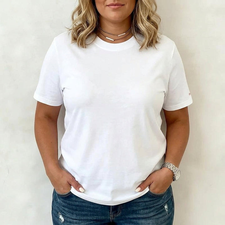 Mila | T-Shirt in Tinta Unita Casual