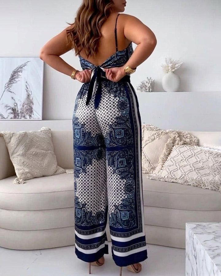 Elena | Completo Due Pezzi Elegante con Laccetti Vacanze Estive