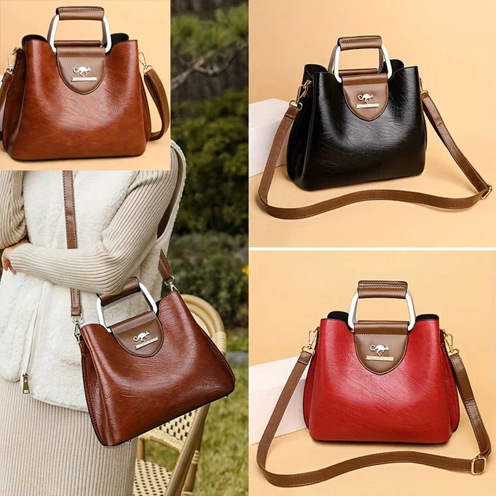 Isabella - Elegante Borsa a Secchiello in Pelle