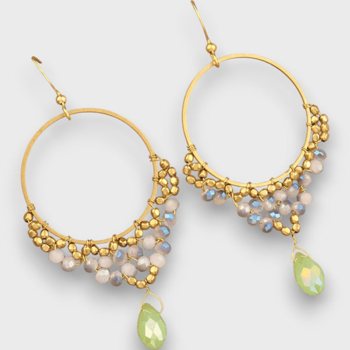 Isalda – Orecchini Vintage con Legno e Perline