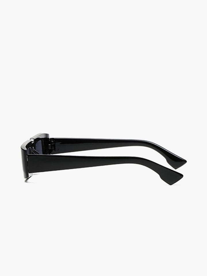 Occhiali da sole, montatura rettangolare slim, plastica/acetato, donna