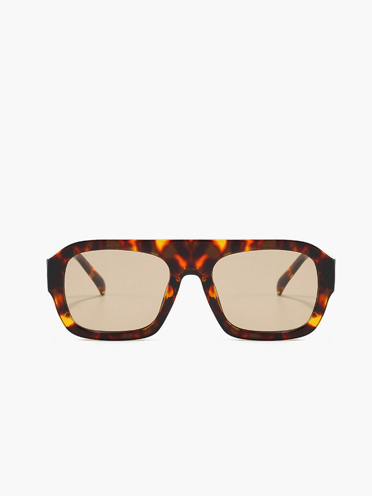 Occhiali da sole, forma piatta, oversize, montatura spessa, acetato, marrone o nero, Donna