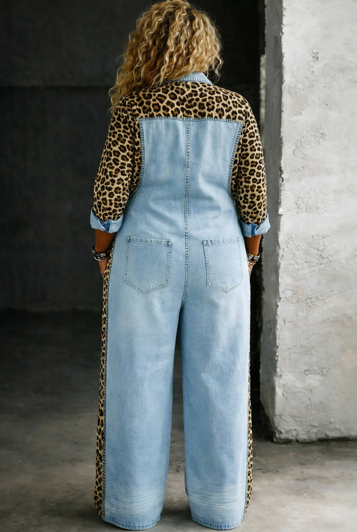 Alessia | Tuta Jumpsuit in Denim Monopezza