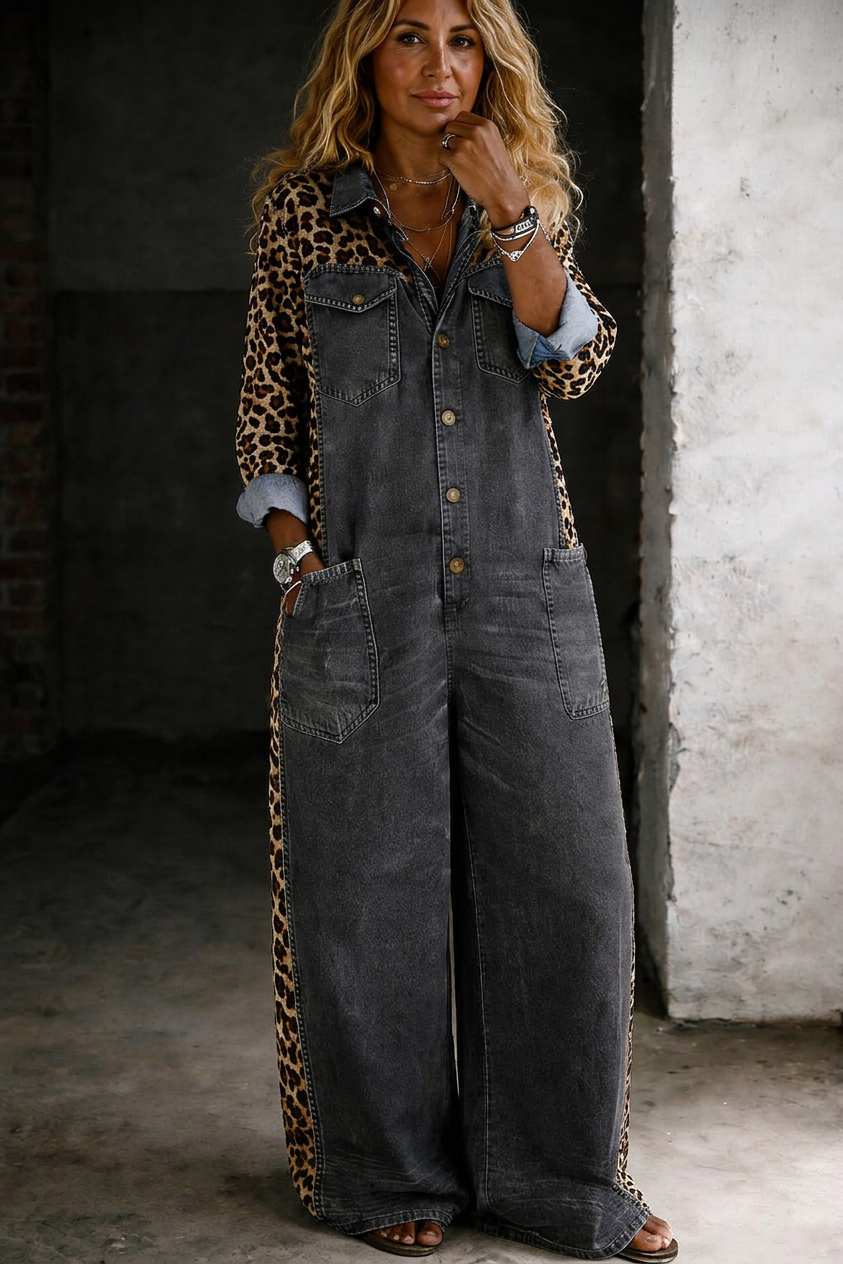 Alessia | Tuta Jumpsuit in Denim Monopezza