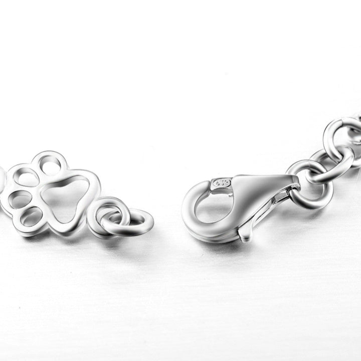 Solana – Bracciale con Catena a Paws e Osso con Ciondolo Silenzioso