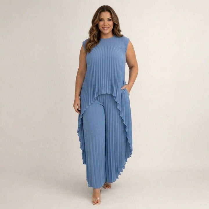 Halina | Completo Elegante Plissettato