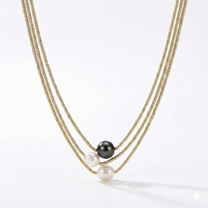 Vien– Collana a strati con perle