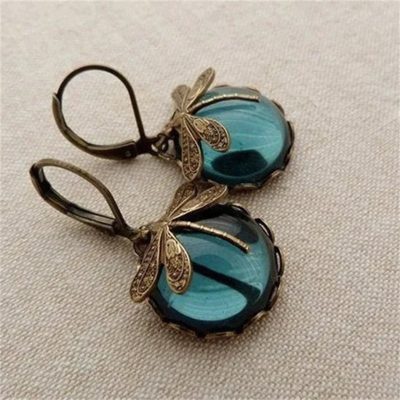 Lyvelle – Orecchini a forma di Libellula in Stile Vintage