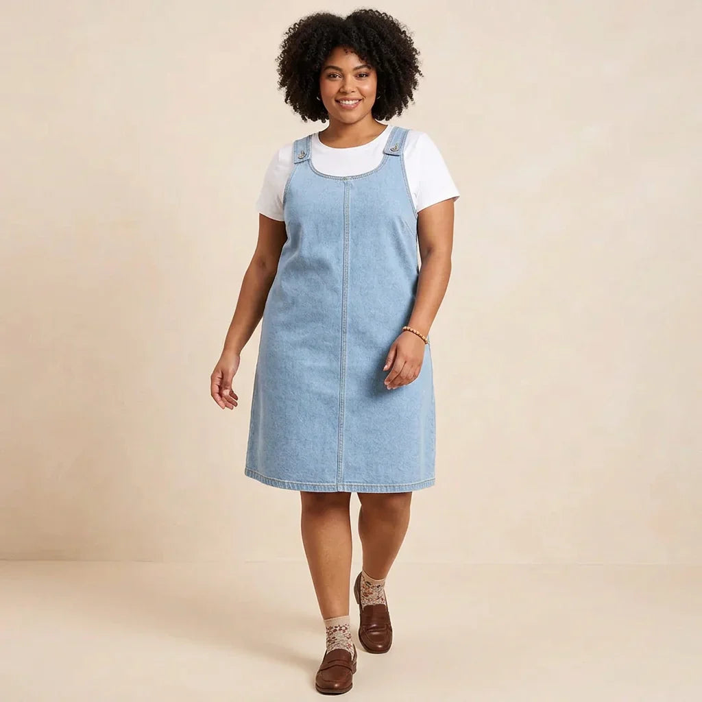 Alessia | Vestito Denim-Look Rilassato