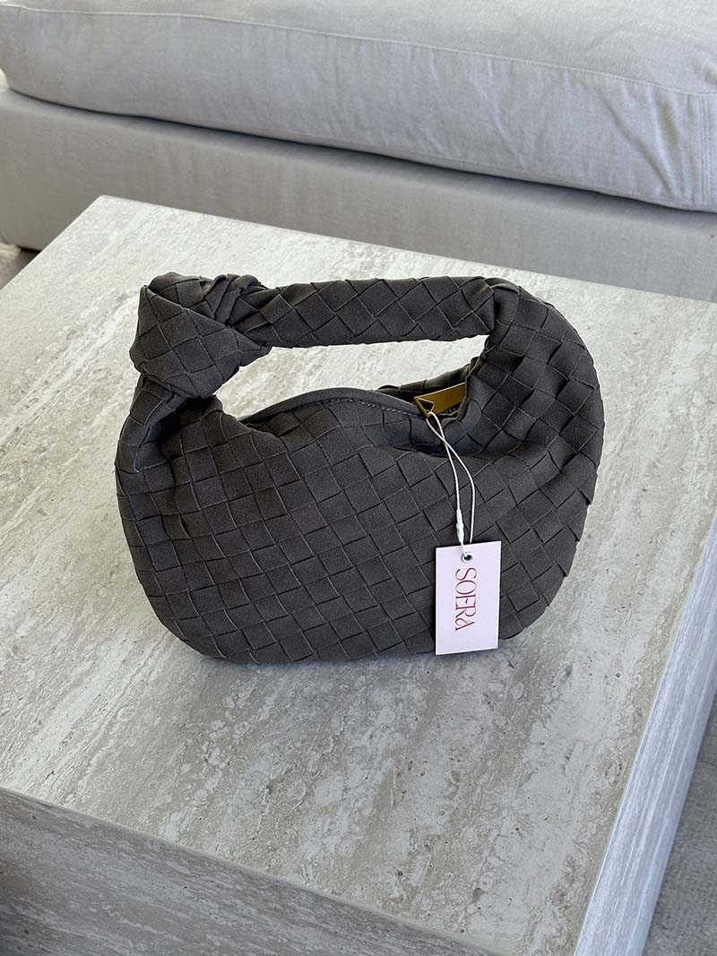 Anemone | Mini Borsa in Suede Intrecciato