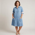 Alessia | Vestito in Denim che Valorizza la Figura