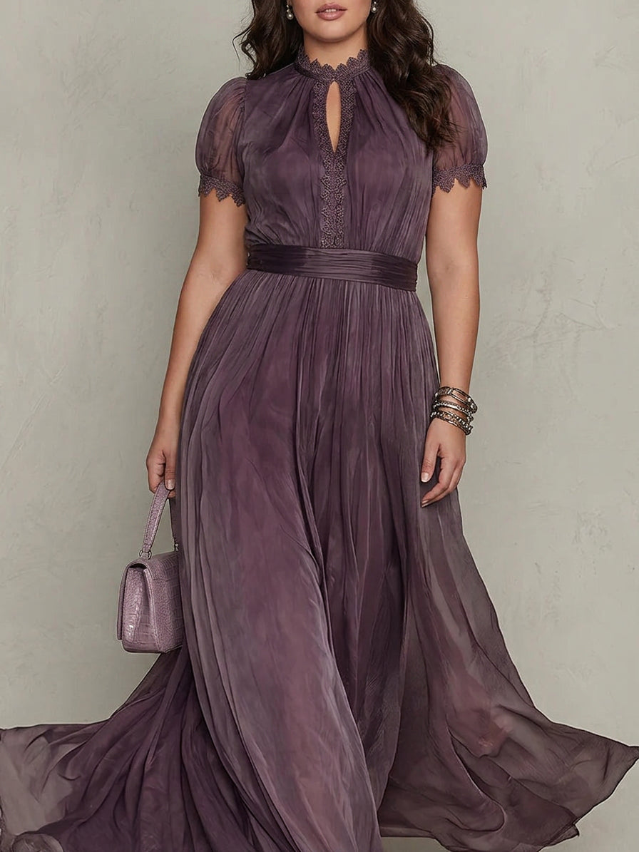 Ashley | Abito Lungo in Chiffon Vintage Elegante