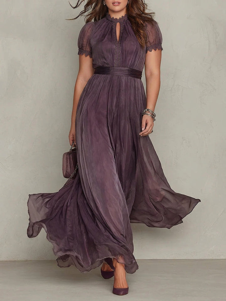 Fiore | Abito Lungo in Chiffon Vintage Elegante