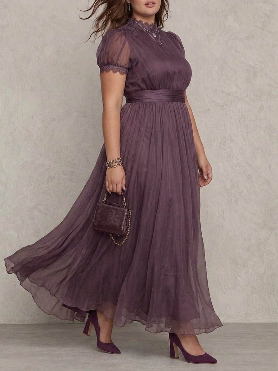 Ashley | Abito Lungo in Chiffon Vintage Elegante
