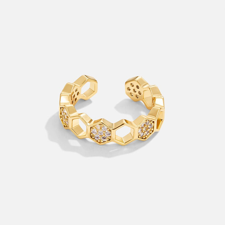 Solenna – Anello in Cristallo a Nido d'Api