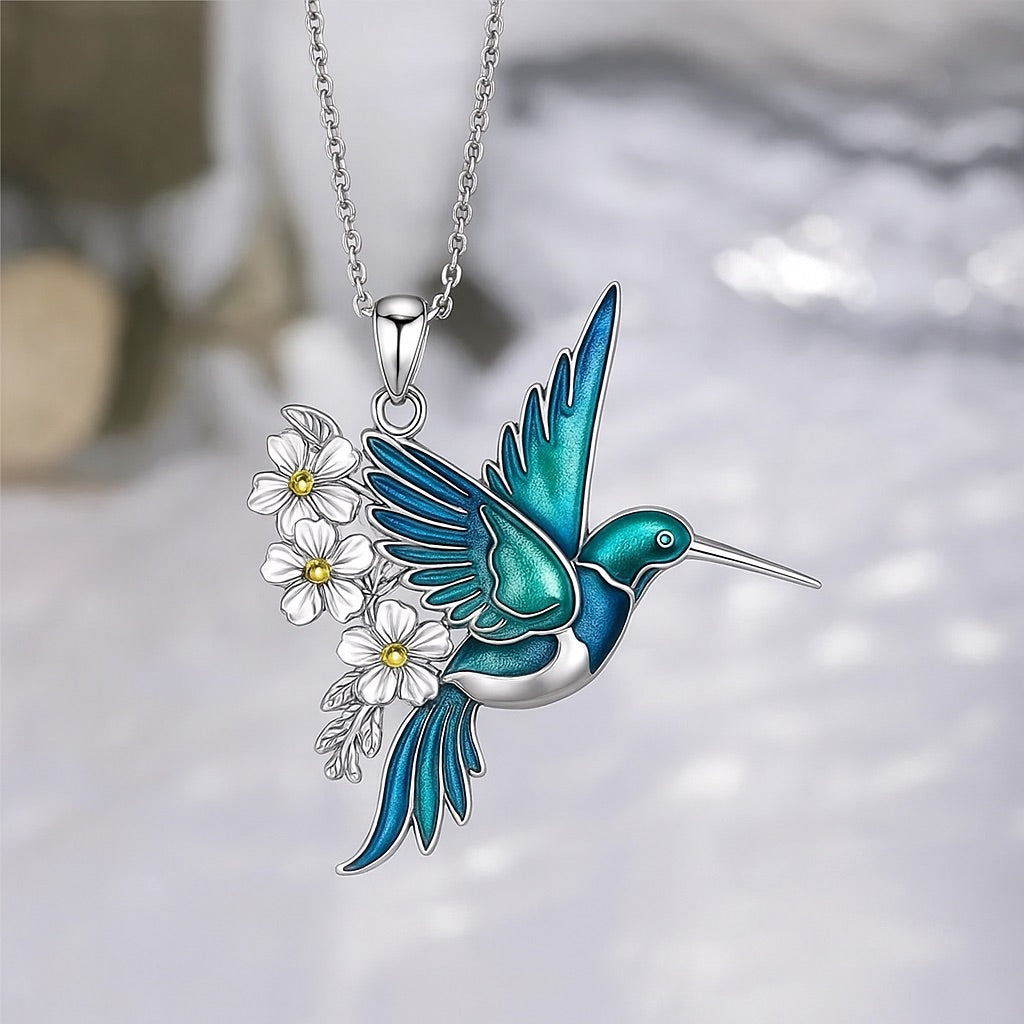 Avanne – Set di Gioielli Colibrì con Grazia Floreale