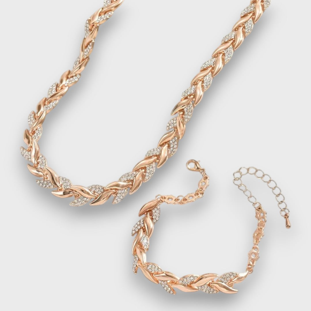 Naria – Set di Gioielli Eleganti con Strass a Coda di Pesce