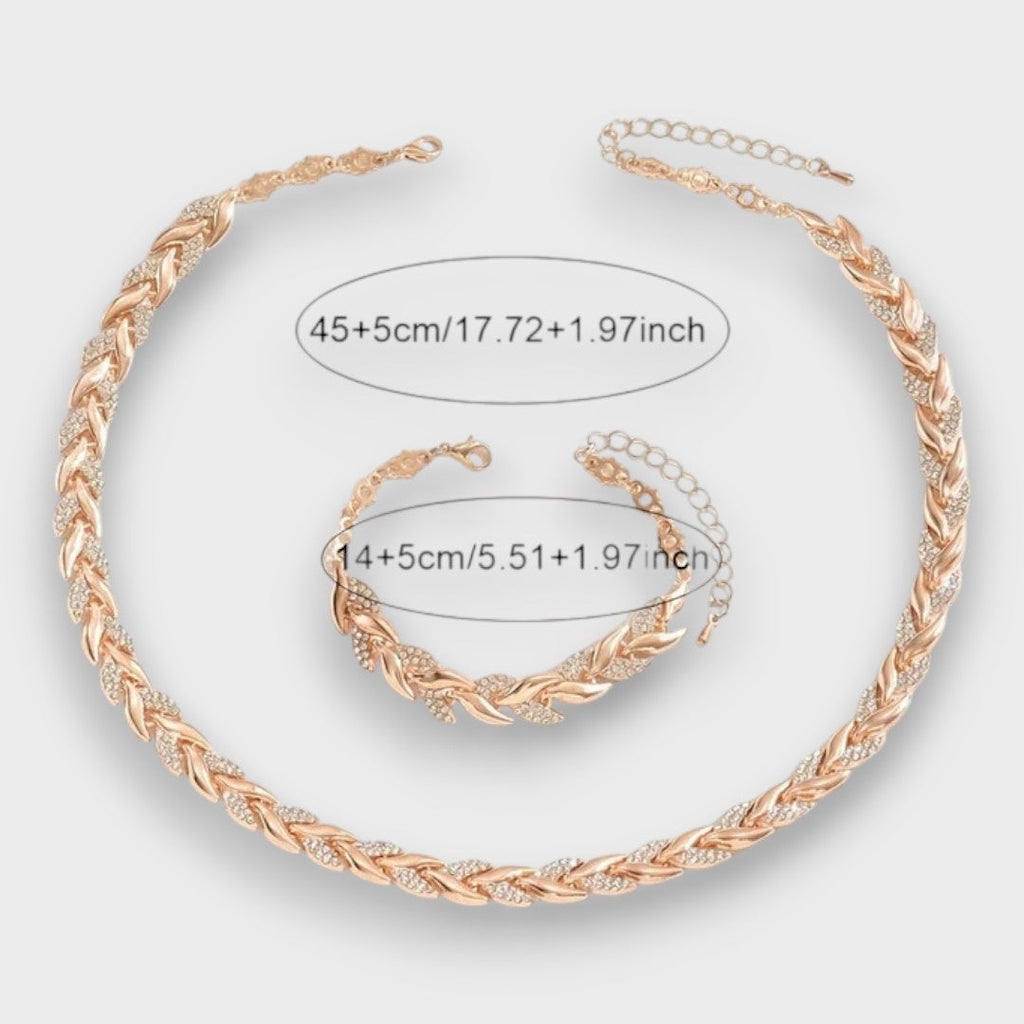 Naria – Set di Gioielli Eleganti con Strass a Coda di Pesce