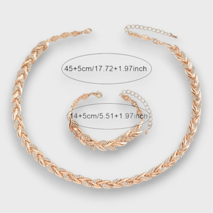 Naria – Set di Gioielli Eleganti con Strass a Coda di Pesce
