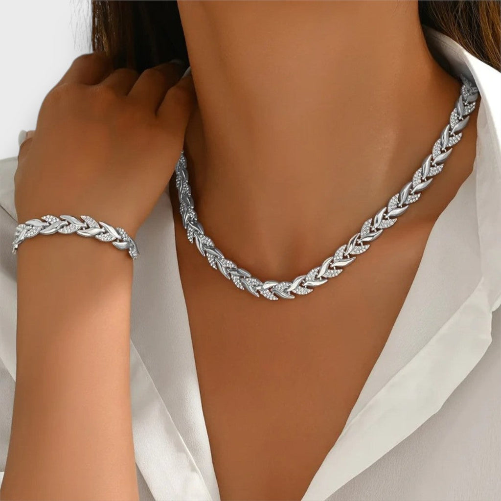 Naria – Set di Gioielli Eleganti con Strass a Coda di Pesce