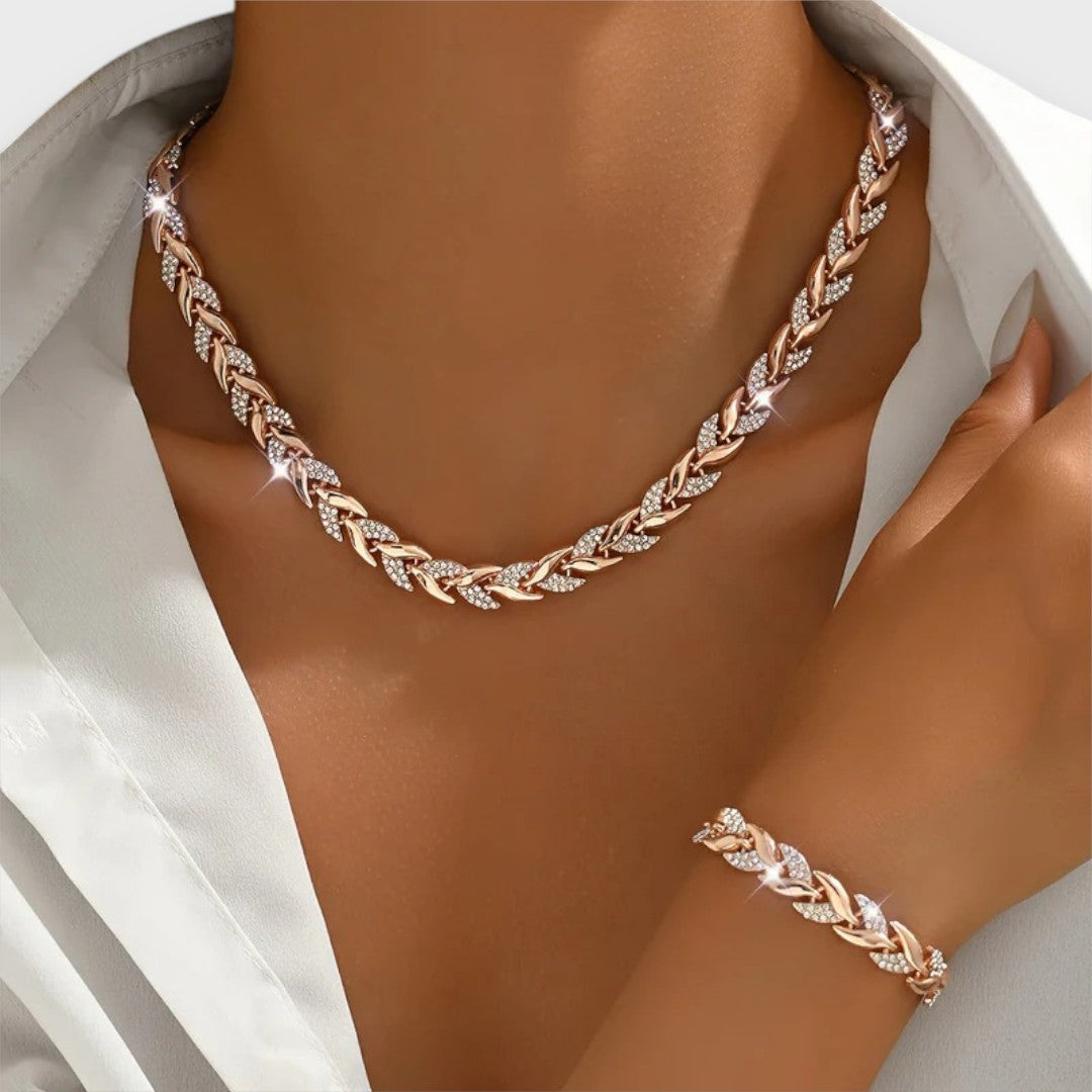 Naria – Set di Gioielli Eleganti con Strass a Coda di Pesce