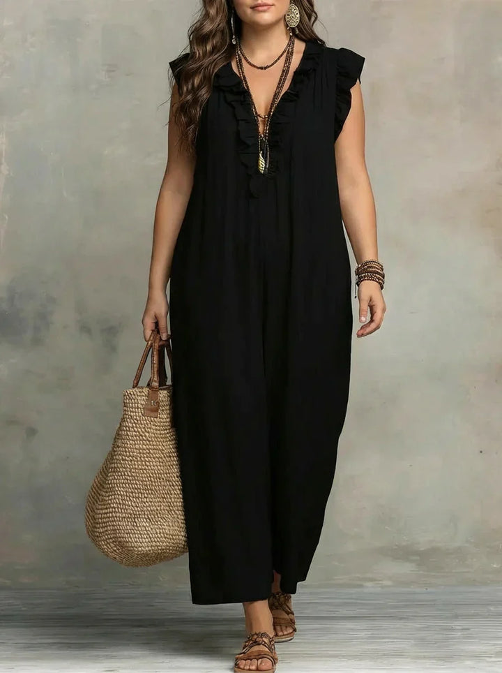 Gioia | Abito Lungo Boho con Volant
