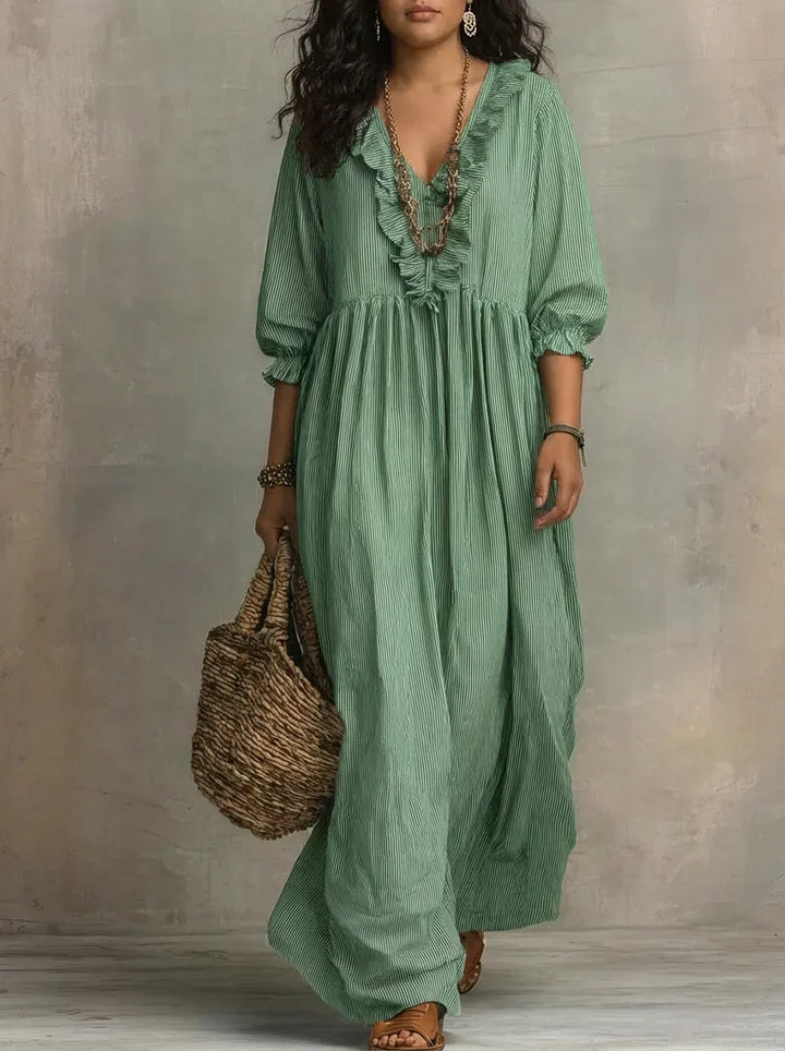 Elowen | Abito Maxi Boho a Maniche Lunghe
